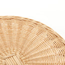 HERMES Wicker Round Tray Ozre Wood Beige Auth mr1545AV-15