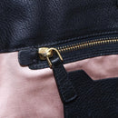 Miu Miu Hand Bag Leather Black Gold Auth mr1548-20