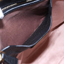 Miu Miu Hand Bag Leather Black Gold Auth mr1548-23