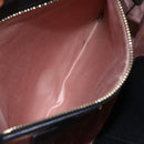 Miu Miu Hand Bag Leather Black Gold Auth mr1548-11