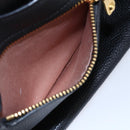 Miu Miu Hand Bag Leather Black Gold Auth mr1548-24