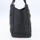 Miu Miu Hand Bag Leather Black Gold Auth mr1548-3