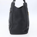 Miu Miu Hand Bag Leather Black Gold Auth mr1548-4