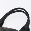 Miu Miu Hand Bag Leather Black Gold Auth mr1548-8