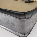 Miu Miu Madras Hand Bag Leather 2way Gold Auth mr1549-9