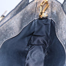 Miu Miu Madras Hand Bag Leather 2way Gold Auth mr1549-21