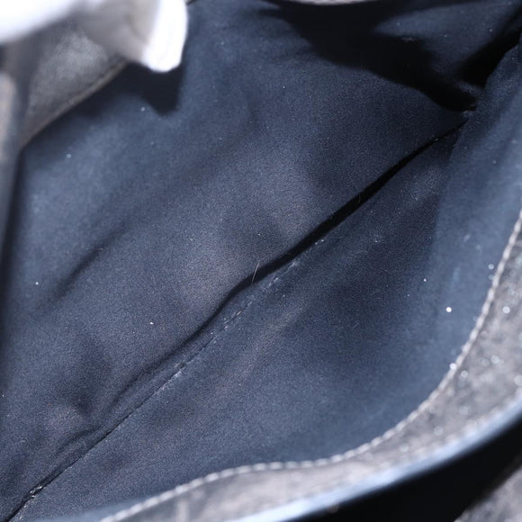 Miu Miu Madras Hand Bag Leather 2way Gold Auth mr1549