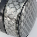 CELINE Hand Bag Enamel Silver Auth mr1550-14
