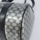 CELINE Hand Bag Enamel Silver Auth mr1550-16