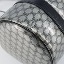 CELINE Hand Bag Enamel Silver Auth mr1550-17