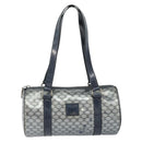 CELINE Hand Bag Enamel Silver Auth mr1550-13