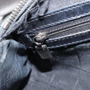 CELINE Hand Bag Enamel Silver Auth mr1550-22