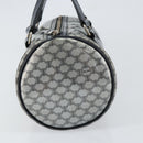 CELINE Hand Bag Enamel Silver Auth mr1550-4