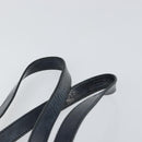 CELINE Hand Bag Enamel Silver Auth mr1550-8