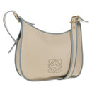 LOEWE Sofia Shoulder Bag Leather Ivory Gold Auth mr1551A-1