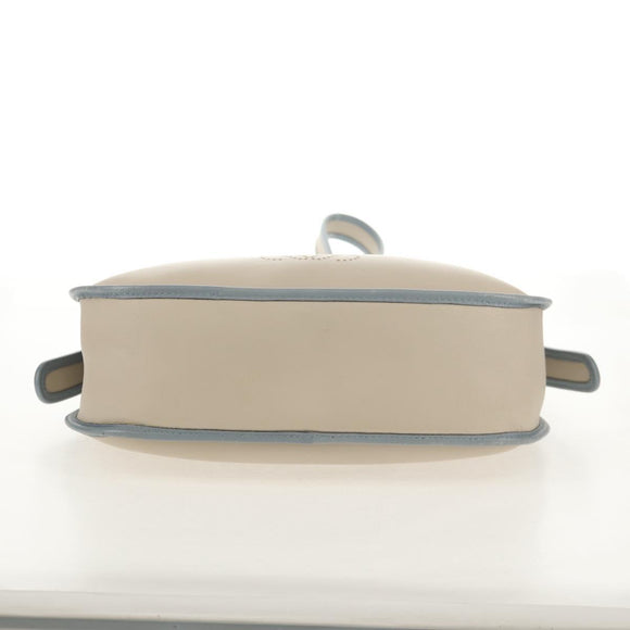 LOEWE Sofia Shoulder Bag Leather Ivory Gold Auth mr1551A