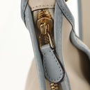 LOEWE Sofia Shoulder Bag Leather Ivory Gold Auth mr1551A-19