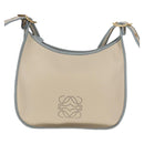 LOEWE Sofia Shoulder Bag Leather Ivory Gold Auth mr1551A-13