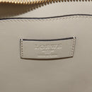 LOEWE Sofia Shoulder Bag Leather Ivory Gold Auth mr1551A-22