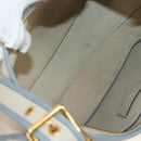LOEWE Sofia Shoulder Bag Leather Ivory Gold Auth mr1551A-12