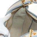 LOEWE Sofia Shoulder Bag Leather Ivory Gold Auth mr1551A-23