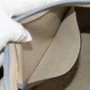 LOEWE Sofia Shoulder Bag Leather Ivory Gold Auth mr1551A-25