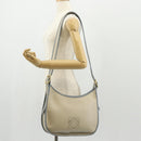 LOEWE Sofia Shoulder Bag Leather Ivory Gold Auth mr1551A-26