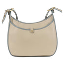 LOEWE Sofia Shoulder Bag Leather Ivory Gold Auth mr1551A-2