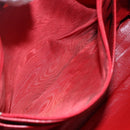 CHANEL Matelasse Chain Shoulder Bag Lamb Skin Red Gold CC Auth mr1552-21