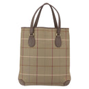 Burberrys Nova Check Tote Bag Canvas Beige Gold Auth mr1554-2