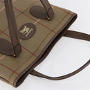 Burberrys Nova Check Tote Bag Canvas Beige Gold Auth mr1554-6