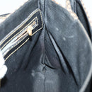 FENDI Pecan Canvas Hand Bag 2way Black Brown Auth mr1555-19
