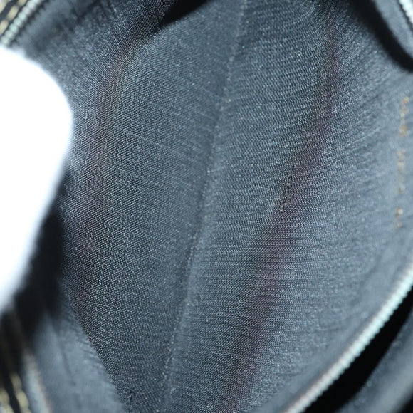 FENDI Pecan Canvas Hand Bag 2way Black Brown Auth mr1555