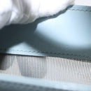 GUCCI mesh Hand Bag Nylon Light Blue Silver Auth mr1557-20