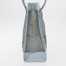 GUCCI mesh Hand Bag Nylon Light Blue Silver Auth mr1557-5