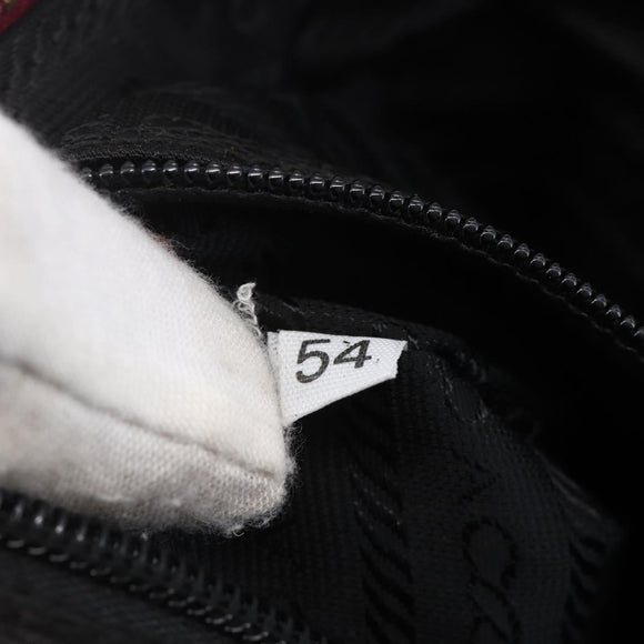 PRADA Quilted Chain Shoulder Bag Nylon Pink Gold Auth mr1558