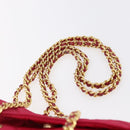 PRADA Quilted Chain Shoulder Bag Nylon Pink Gold Auth mr1558-8