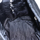 PRADA Hand Bag Nylon Black Silver Auth mr1559-22