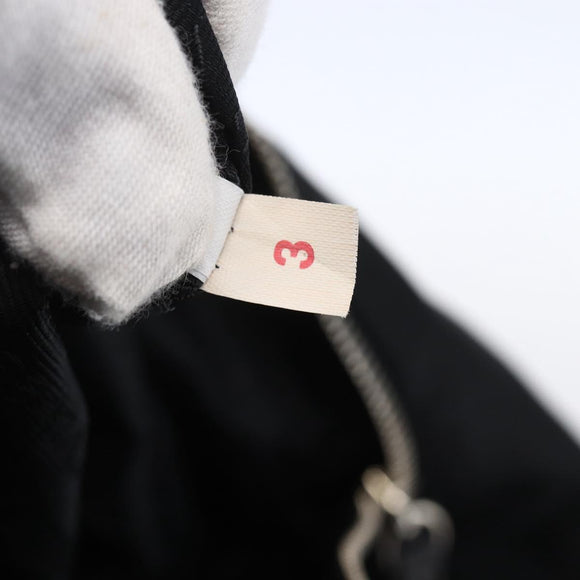 PRADA Hand Bag Nylon Black Silver Auth mr1559