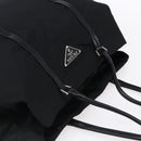 PRADA Hand Bag Nylon Black Silver Auth mr1559-6