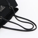 PRADA Hand Bag Nylon Black Silver Auth mr1559-7