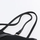 PRADA Hand Bag Nylon Black Silver Auth mr1559-14