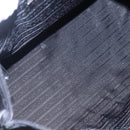 PRADA Hand Bag Nylon Black Silver Auth mr1560-11