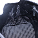 PRADA Hand Bag Nylon Black Silver Auth mr1560-21