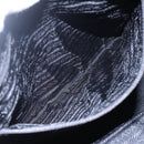 PRADA Hand Bag Nylon Black Silver Auth mr1560-22