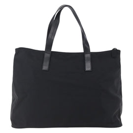 PRADA Hand Bag Nylon Black Silver Auth mr1560 - 0
