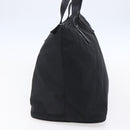 PRADA Hand Bag Nylon Black Silver Auth mr1560-3