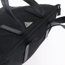 PRADA Hand Bag Nylon Black Silver Auth mr1560-6