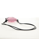 CHANEL Cambon Line Shoulder Bag Leather Pink Black CC Auth mr1562V-7