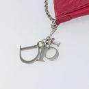 Christian Dior Canage Chain Shoulder Bag Lamb Skin Pink Silver Auth mr1565-9